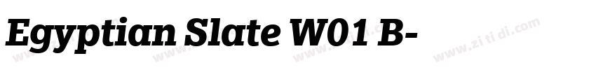 Egyptian Slate W01 B字体转换 Egyptian Slate W01 B字体转换